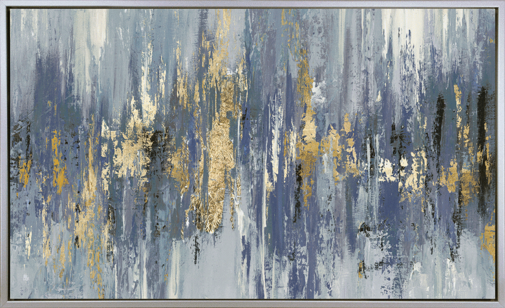 Dripping Indigo & Gold By Tom Reeves - TheArtistsQuarter