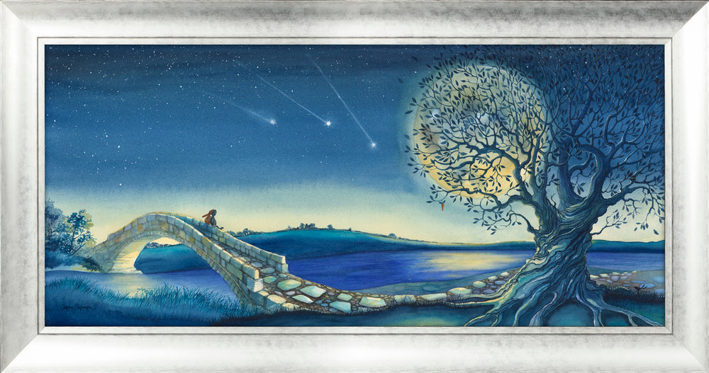 Over The Moon Glow In The Dark Version By Catherine Stephenson *Pre Order, Delivery Late October - TheArtistsQuarter