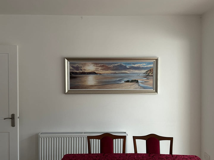 Walking The Dog At Dusk By Duncan Palmar - TheArtistsQuarter