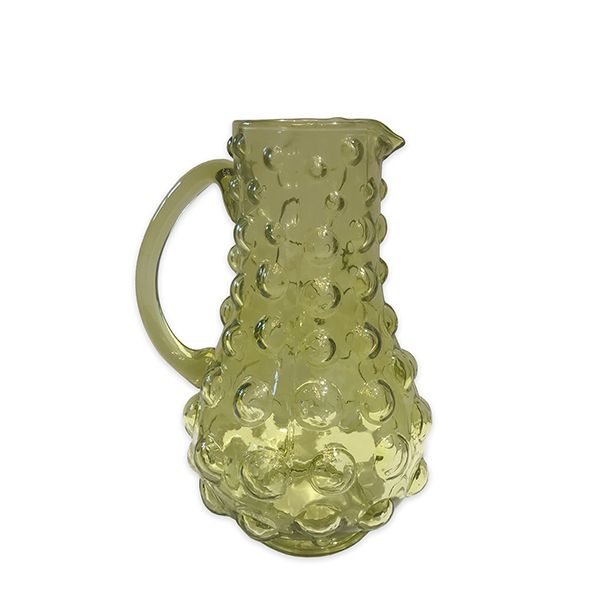 Culinary Concepts London. Green Bubble Glass Jug - TheArtistsQuarter
