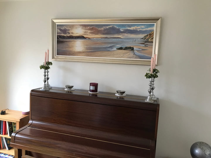 Walking The Dog At Dusk By Duncan Palmar - TheArtistsQuarter