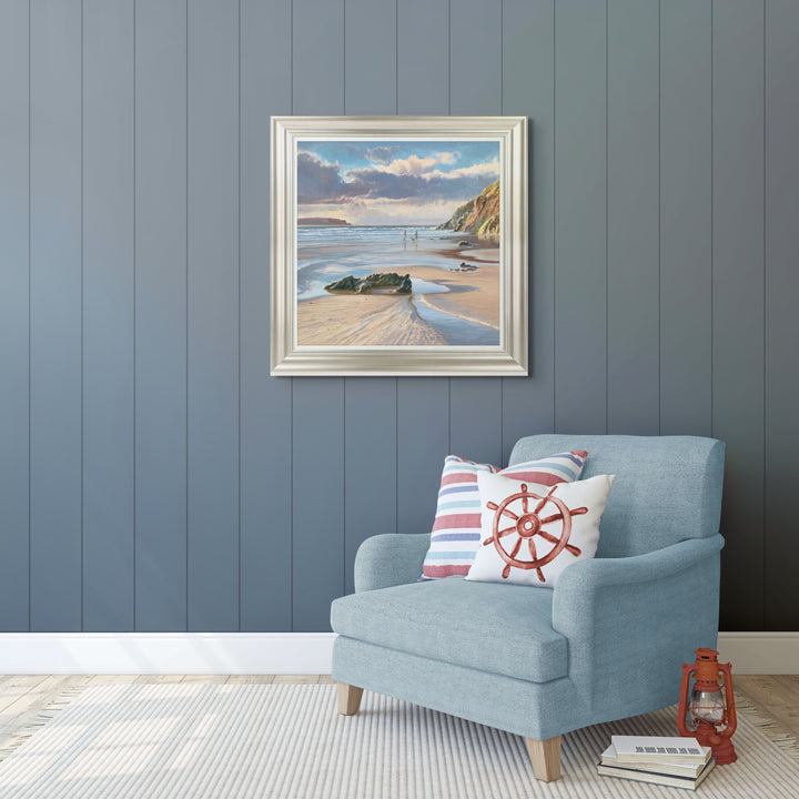 Walking The Dog At Dusk Detail II By Duncan Palmar - TheArtistsQuarter