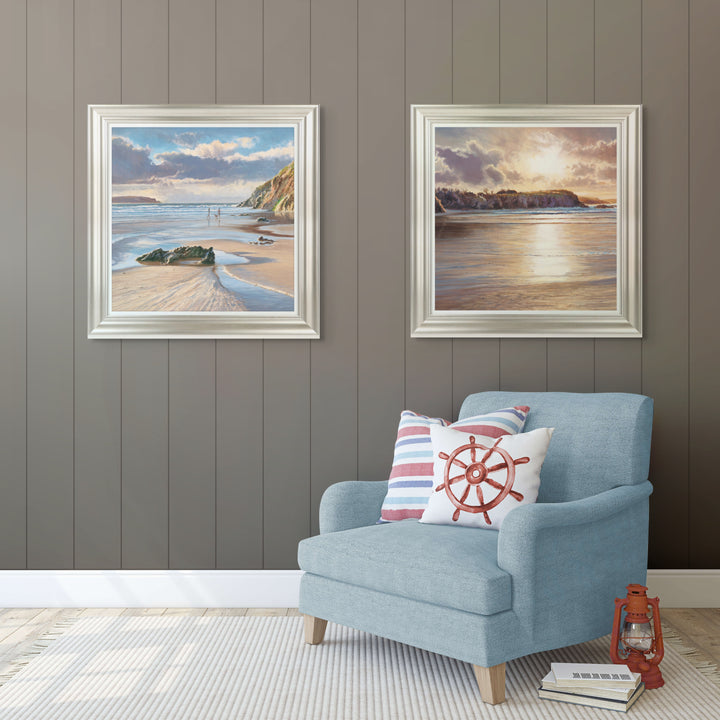 Walking The Dog At Dusk Detail II By Duncan Palmar - TheArtistsQuarter