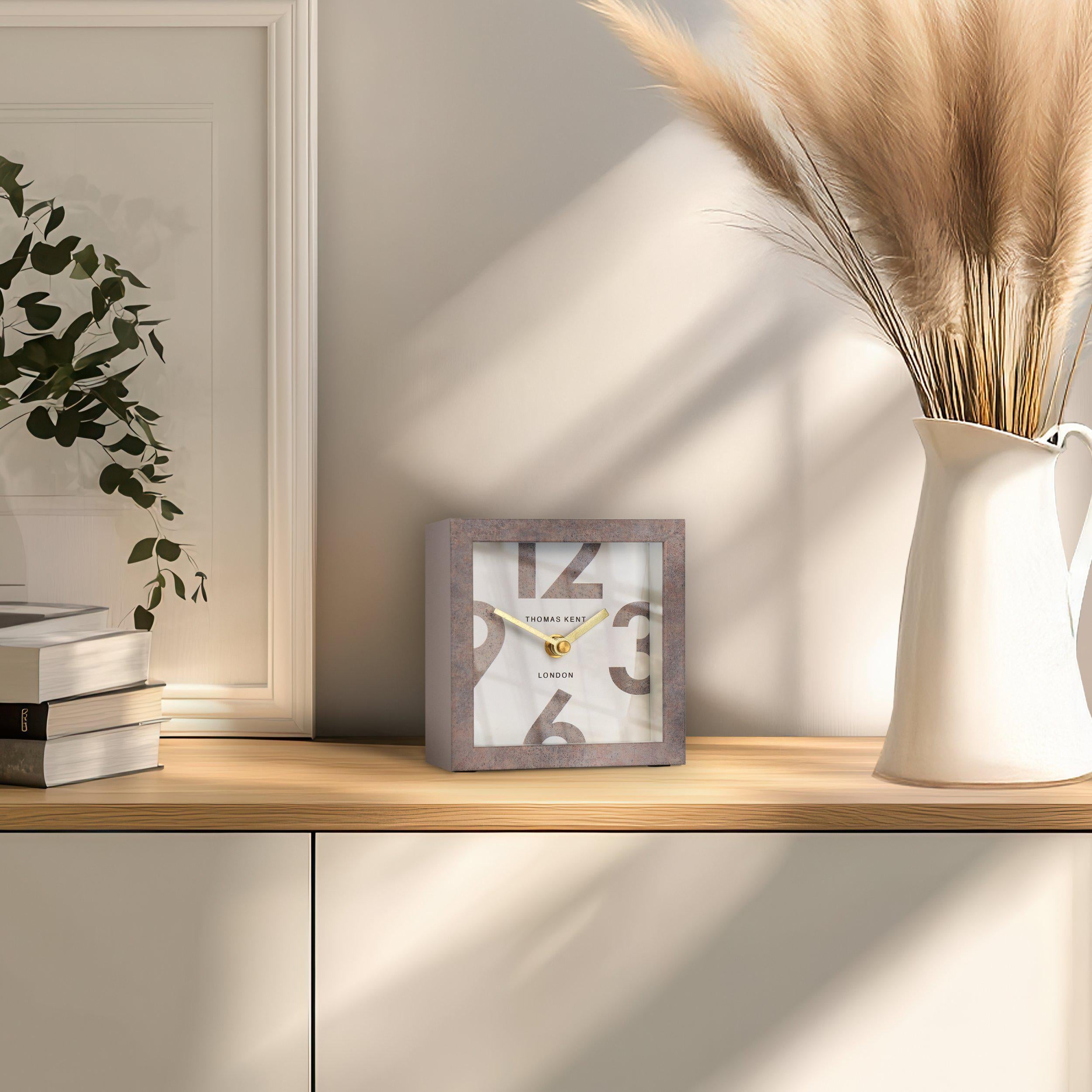 Thomas Kent Arabic 6" Mantel Clock Available In Green, Grey & Blue - Plum Retail - Foto 11