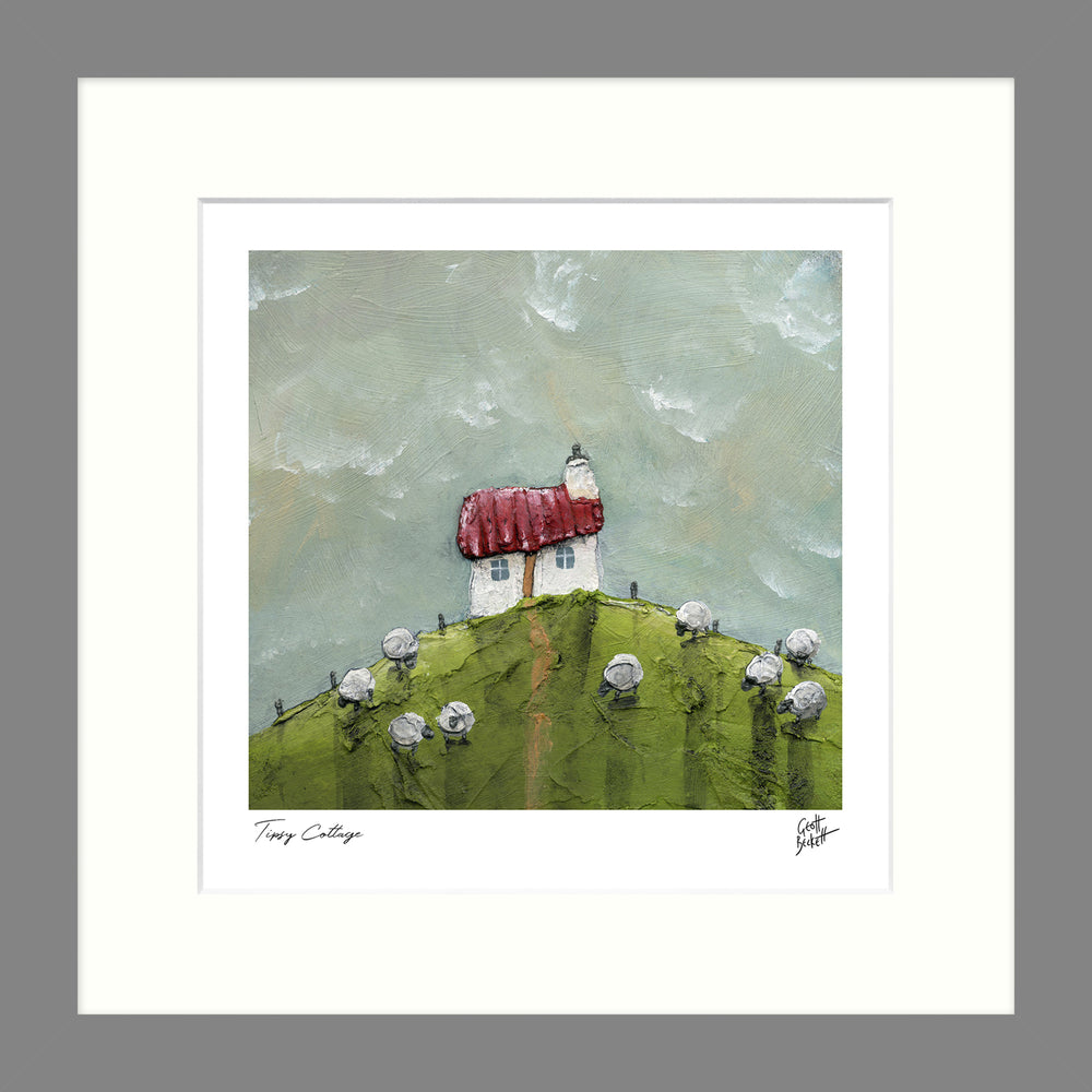 Tipsy Cottage By Geoff Beckett - TheArtistsQuarter