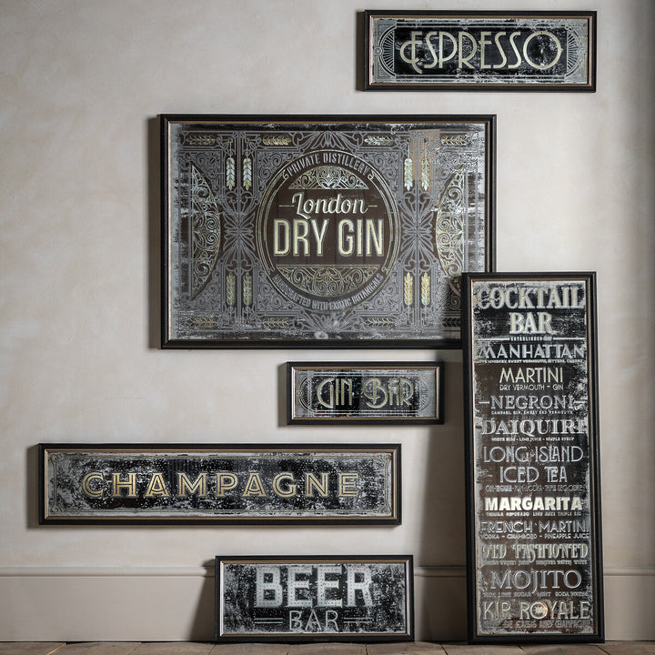 Beer Bar Mirror **MAY SALE** - TheArtistsQuarter
