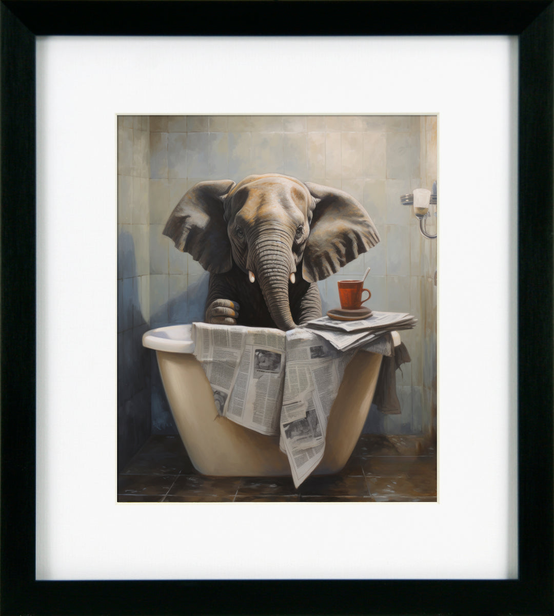 Bathroom Joy 11 Elephant By Lazar *NEW* - TheArtistsQuarter