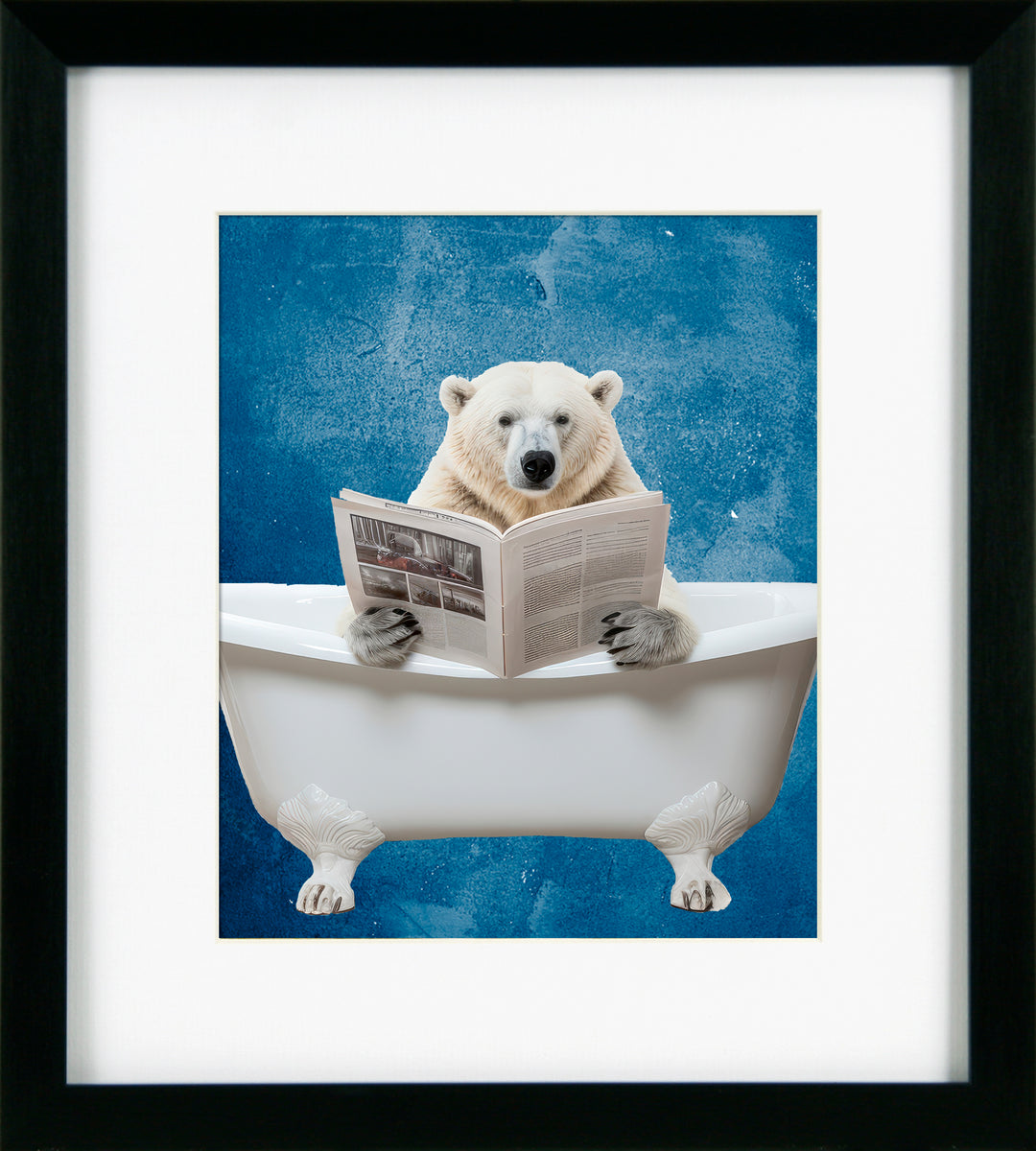 Bathroom Joy 14 Polar Bear By Lazar *NEW* - TheArtistsQuarter