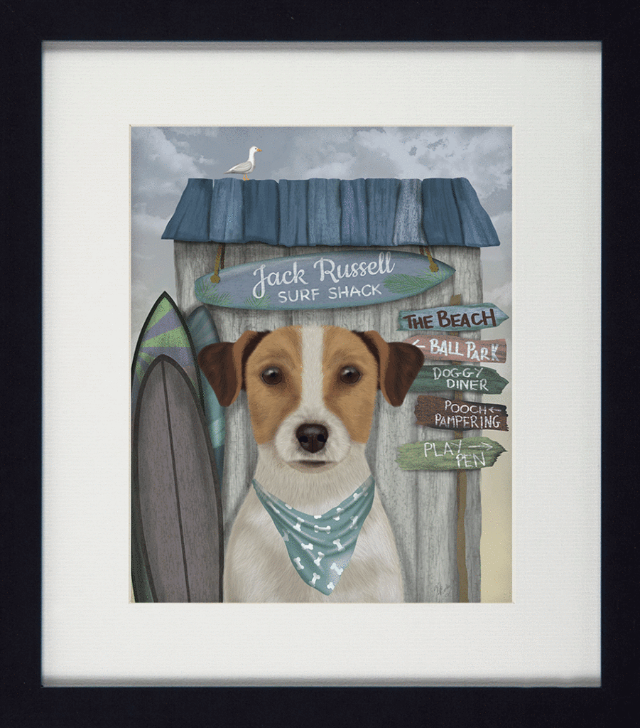 Surf Shack Companions V Jack Russell By Fab Funky *NEW* - TheArtistsQuarter