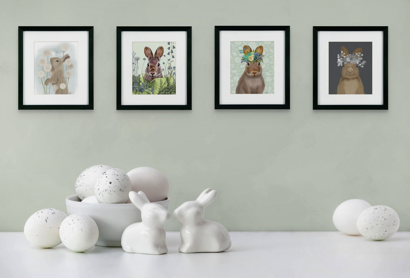 Spring Rabbits I By Fab Funky *NEW* - TheArtistsQuarter