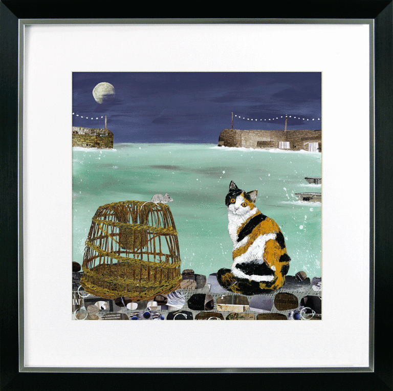 Nocturnal III – Harbour Cat By Adam James Severn - TheArtistsQuarter