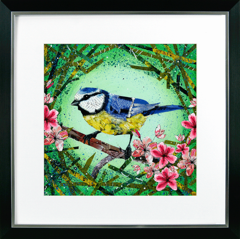 Bright & Beautiful Birds II – Blue Tit By Adam James Severn *NEW* - TheArtistsQuarter