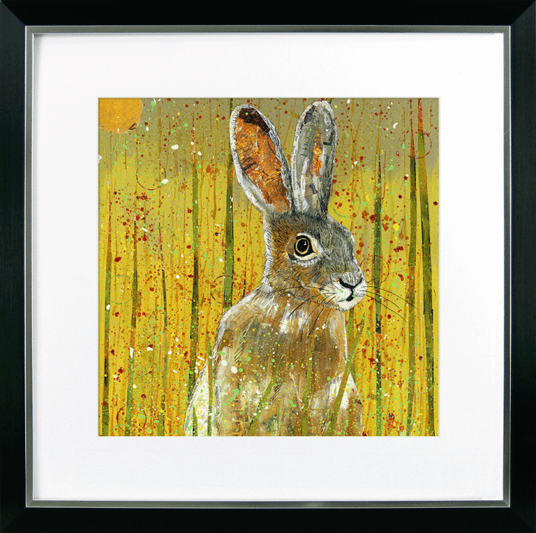 Vibrant Hares I – Hare Stare By Adam James Severn *NEW* - TheArtistsQuarter