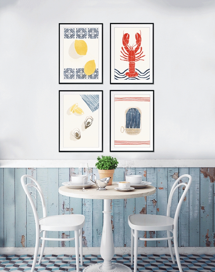 Seafood & Lemons 4 By Yuyu Pont - TheArtistsQuarter