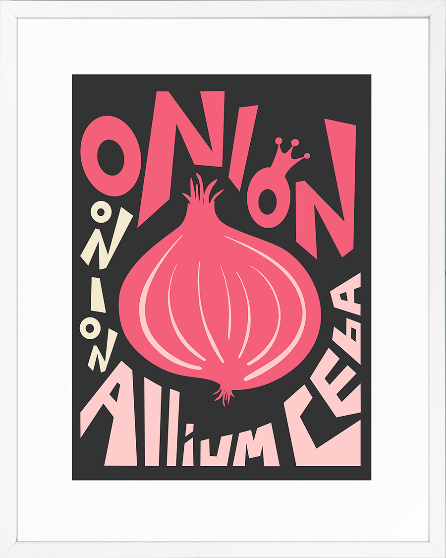 Onion Framed Print By Ayse - TheArtistsQuarter