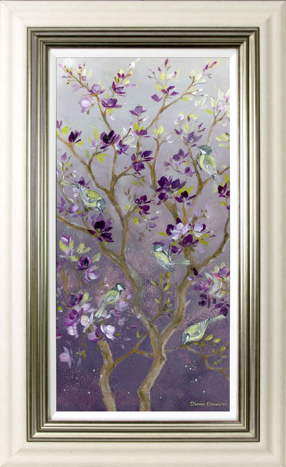 Birds in the Blossom I By Diane Demirci - TheArtistsQuarter