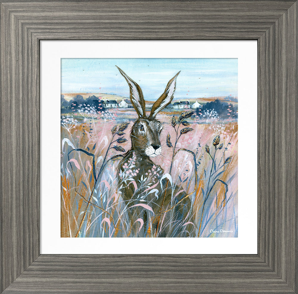 Hare in the Hay I (Small) By Diane Demirci - TheArtistsQuarter
