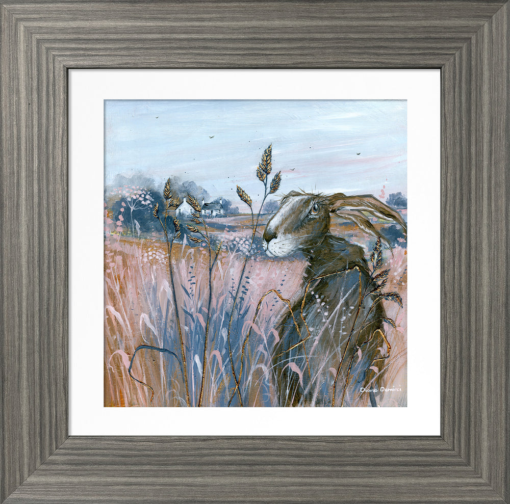 Hare in the Hay II (Small) By Diane Demirci - TheArtistsQuarter