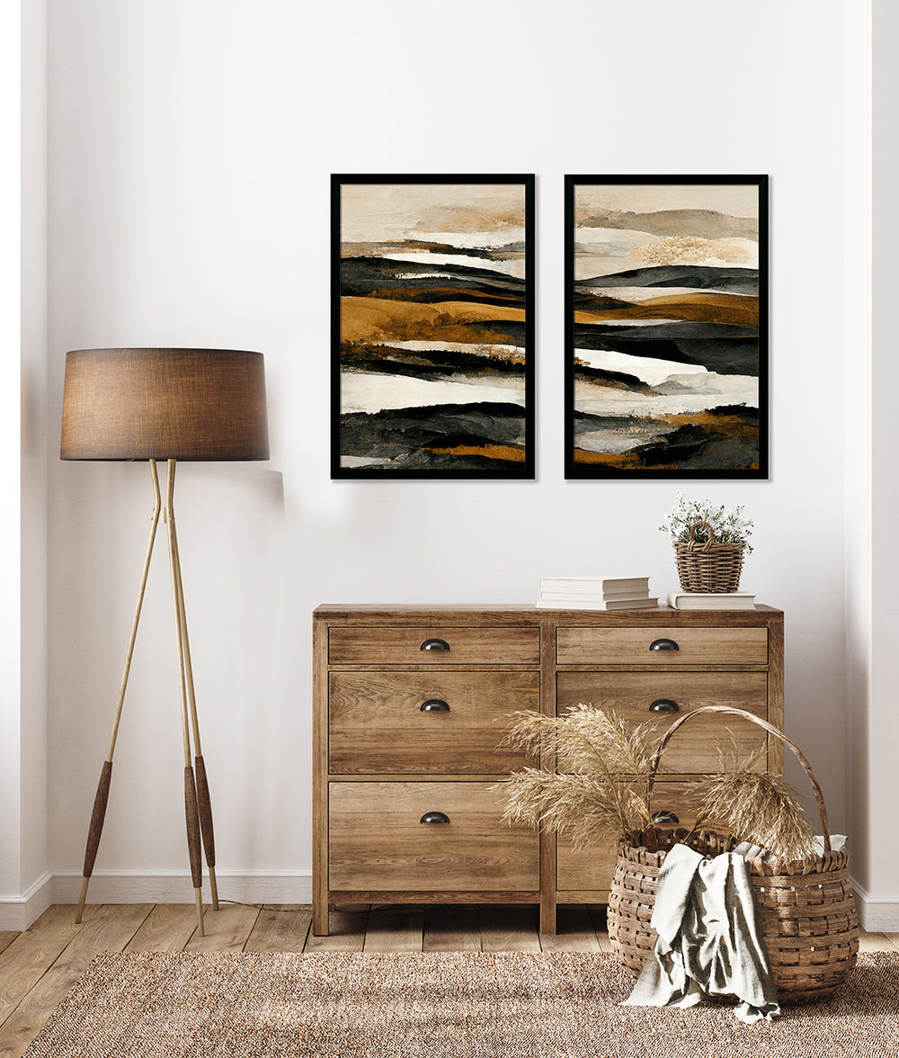 Ochre Mountains I By Treechild - TheArtistsQuarter