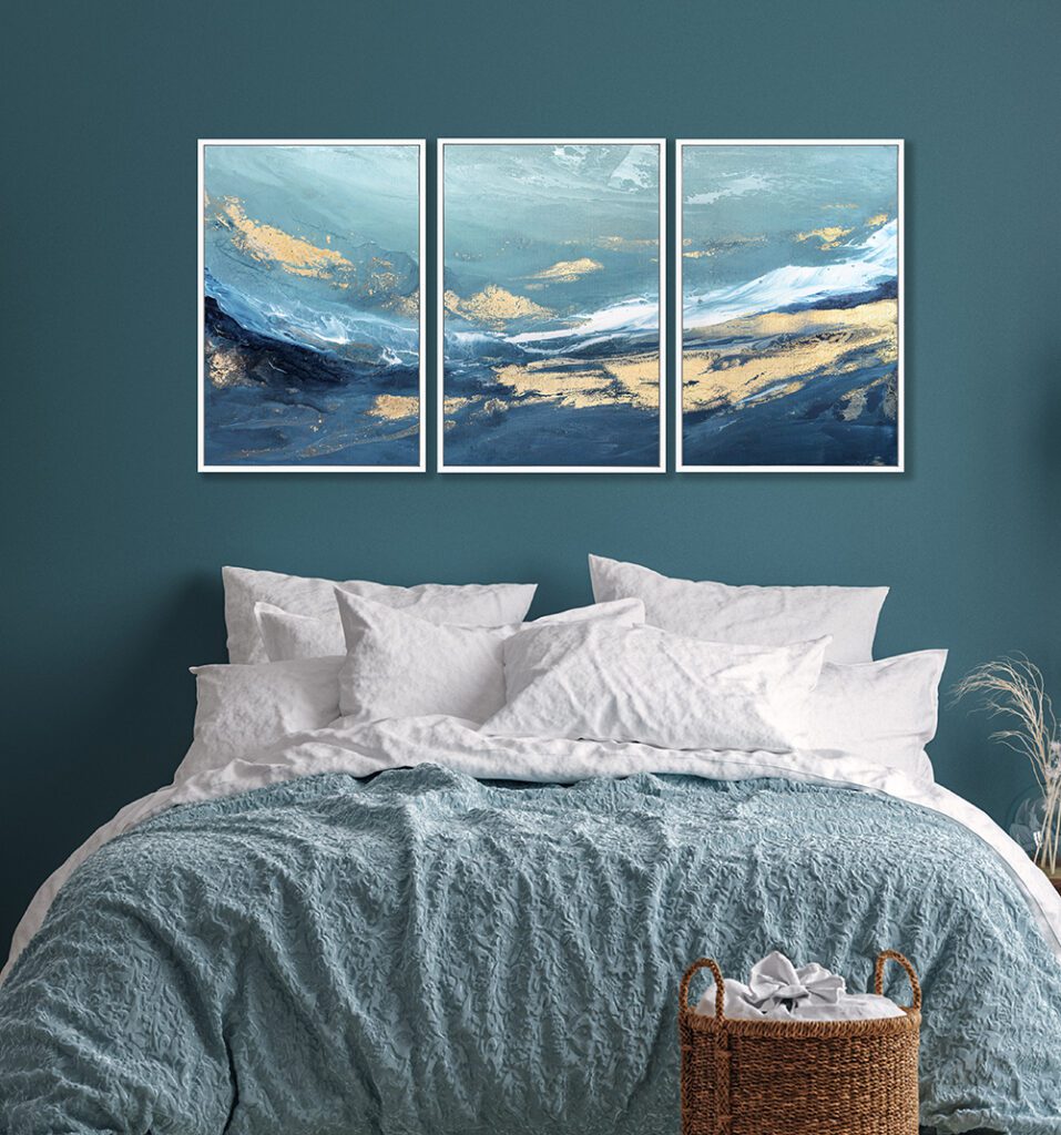 Peaceful Seaside (Triptych) 3 - TheArtistsQuarter