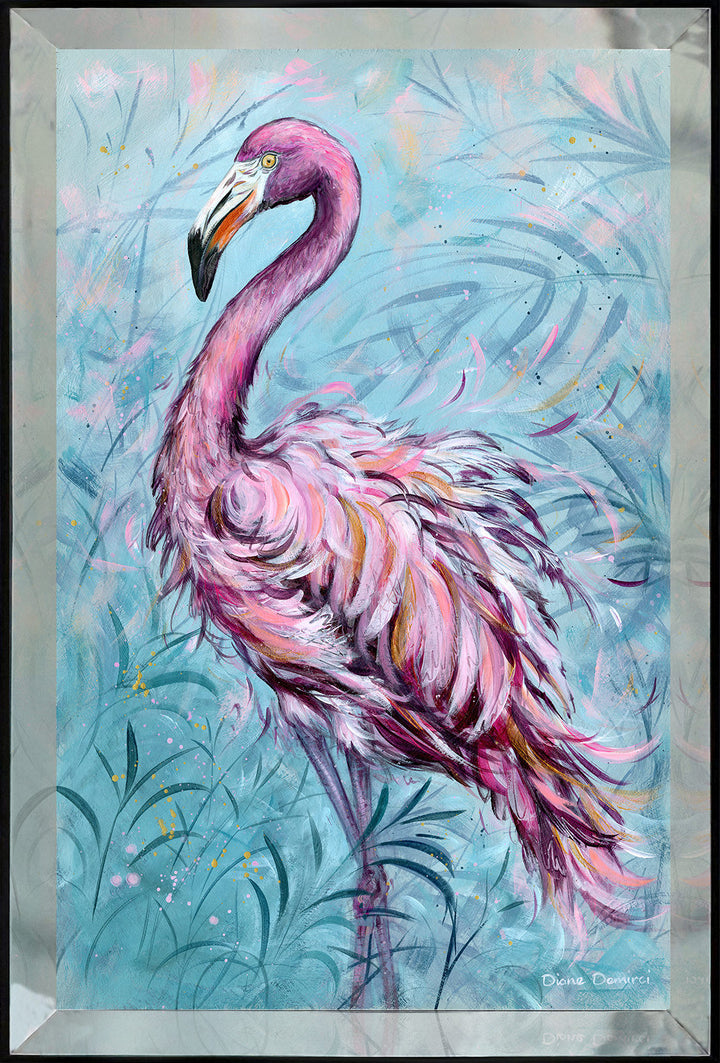 Flirty Flamingos II By Diane Demirci - TheArtistsQuarter