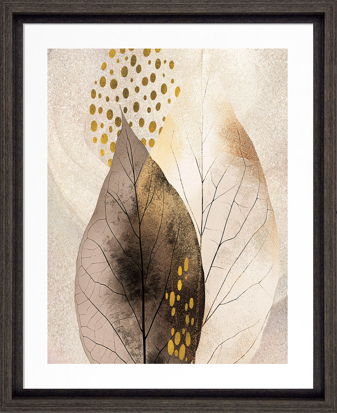 Golden Brown Botanicals II by None - TheArtistsQuarter