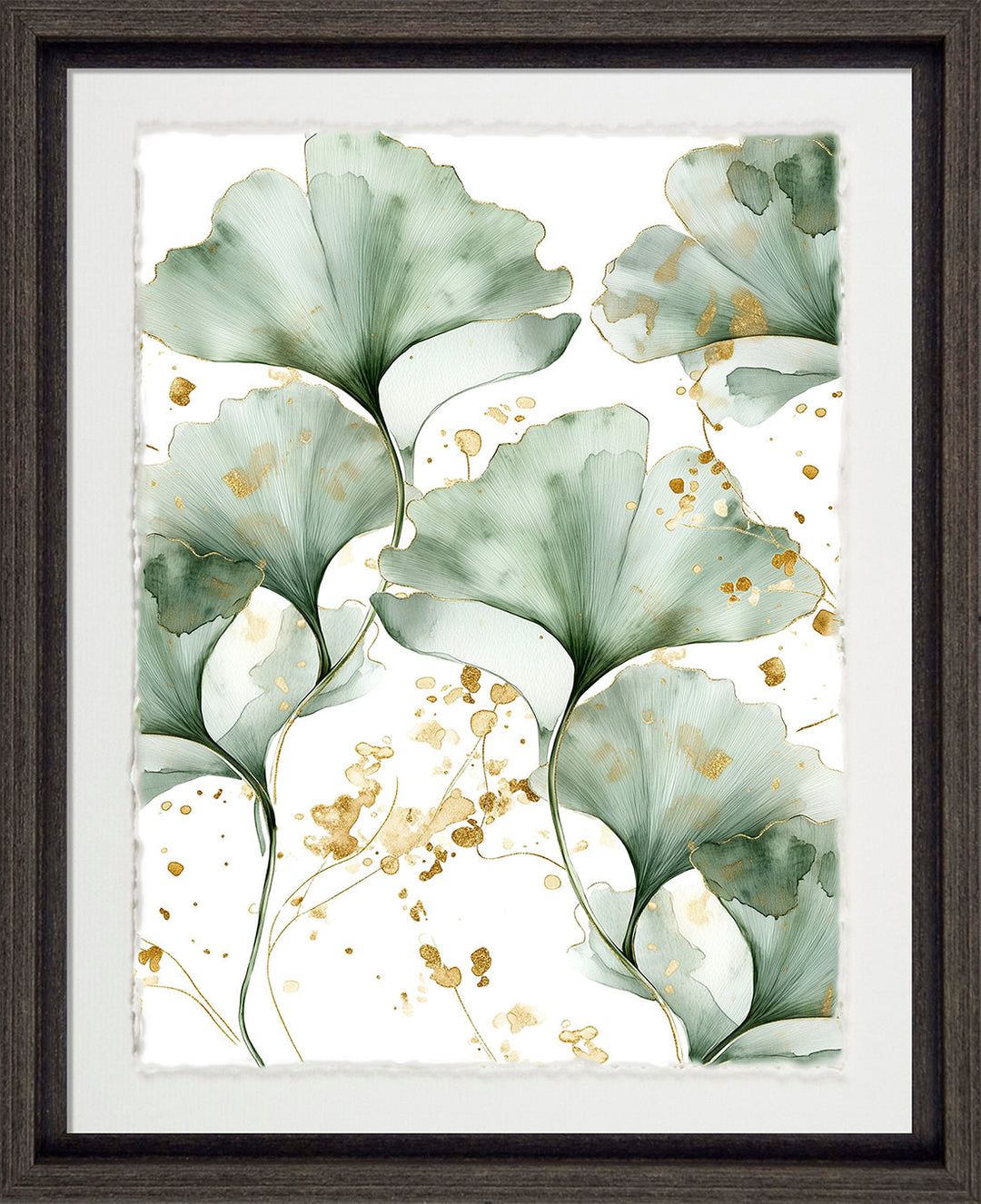 Green & Gold Ginkgo I - TheArtistsQuarter
