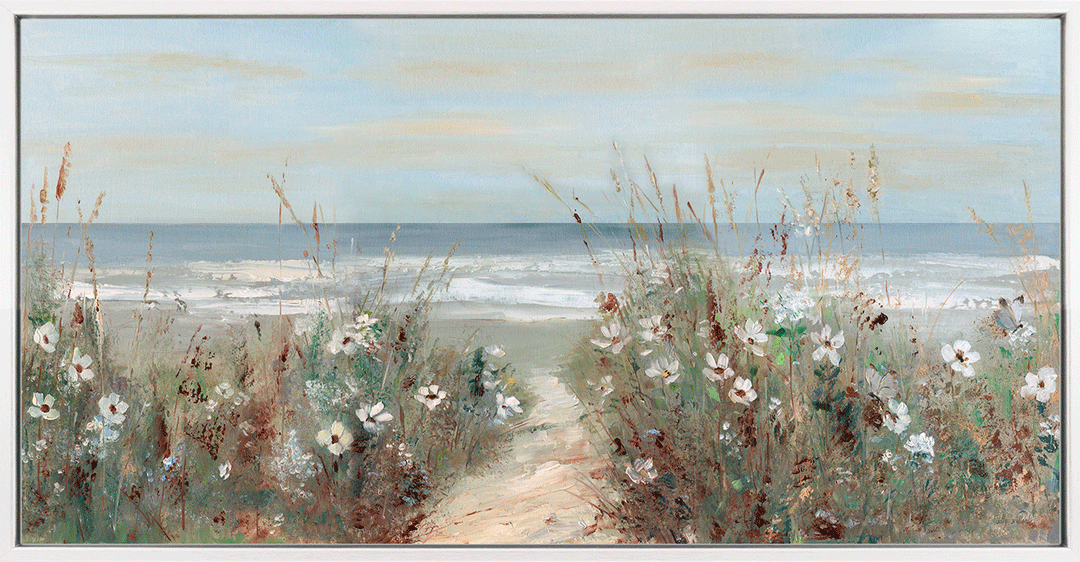 Wildflower Coastline View by Sally Swatland
