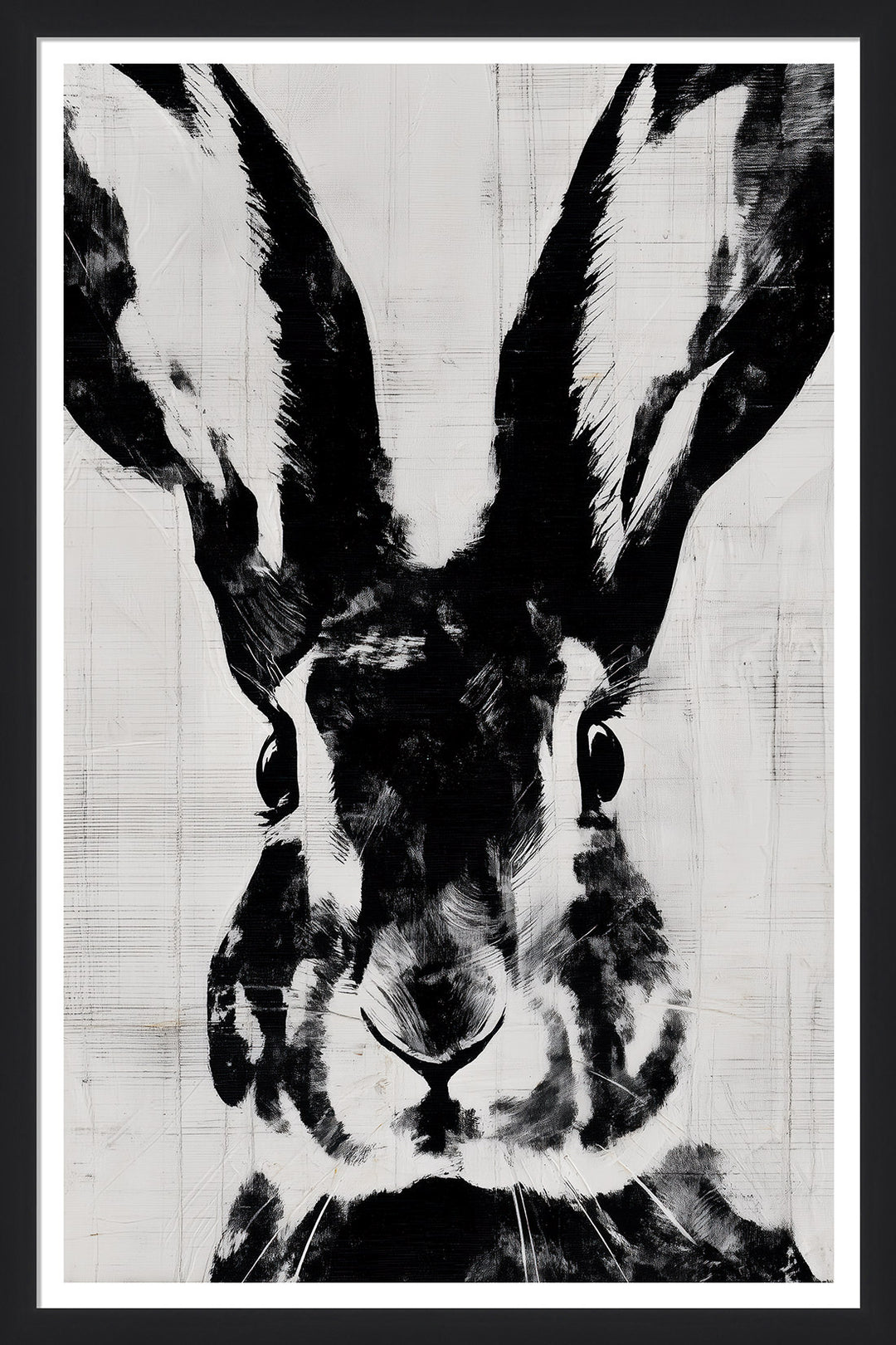 Monochrome Animals VI – Rabbit Gaze