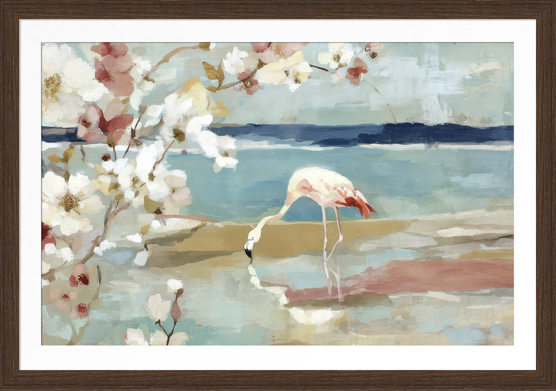 Cherry Blossom Flamingo