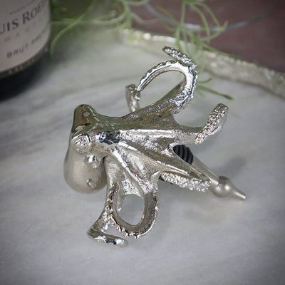 Culinary Concepts London. Octopus Bottle Stopper - Nickel Finish *NEW* - TheArtistsQuarter