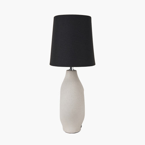 Ulla Monochrome Organic Ceramic Table Lamp - TheArtistsQuarter