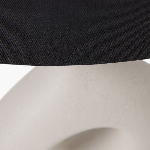 Ulla Monochrome Organic Ceramic Table Lamp - TheArtistsQuarter