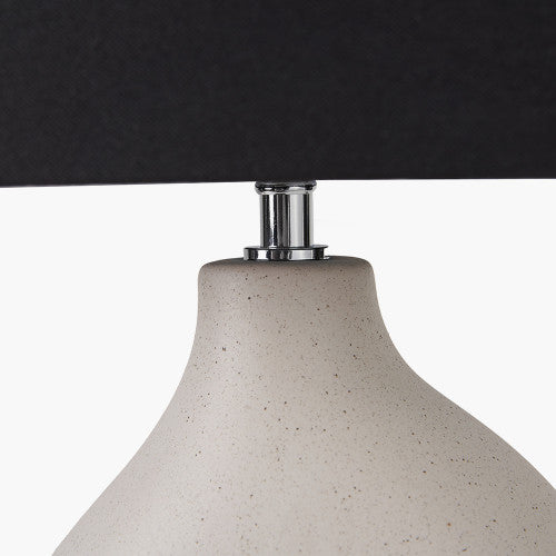 Ulla Monochrome Organic Ceramic Table Lamp - TheArtistsQuarter