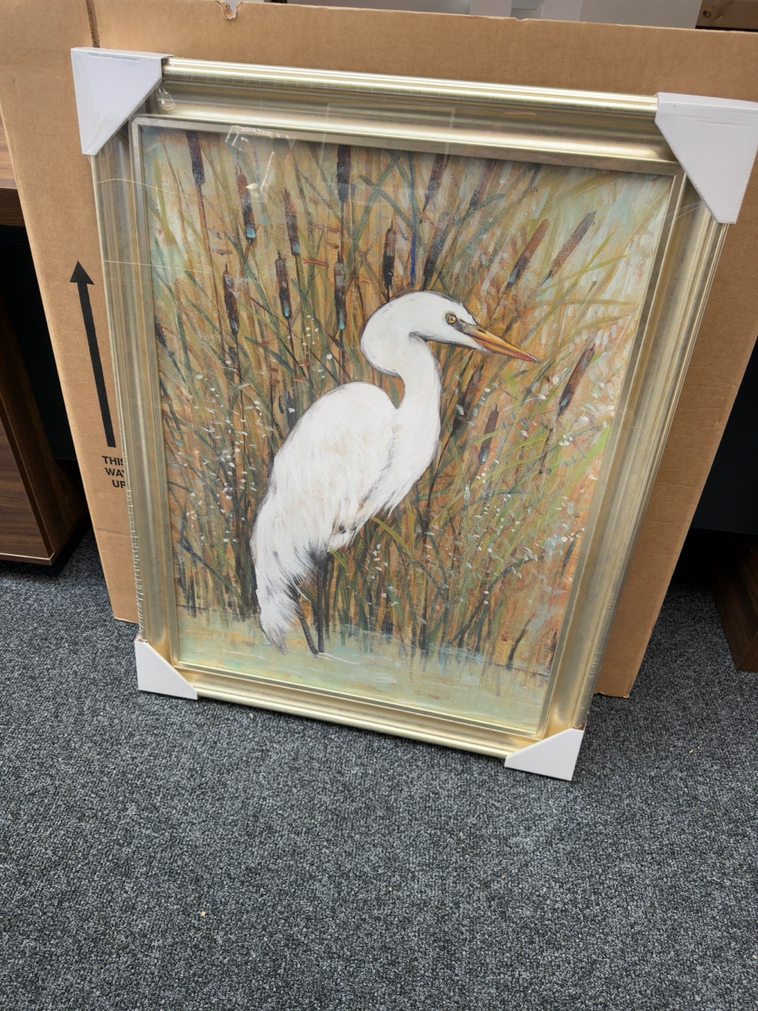 Heron in the Reeds by Artko Designs