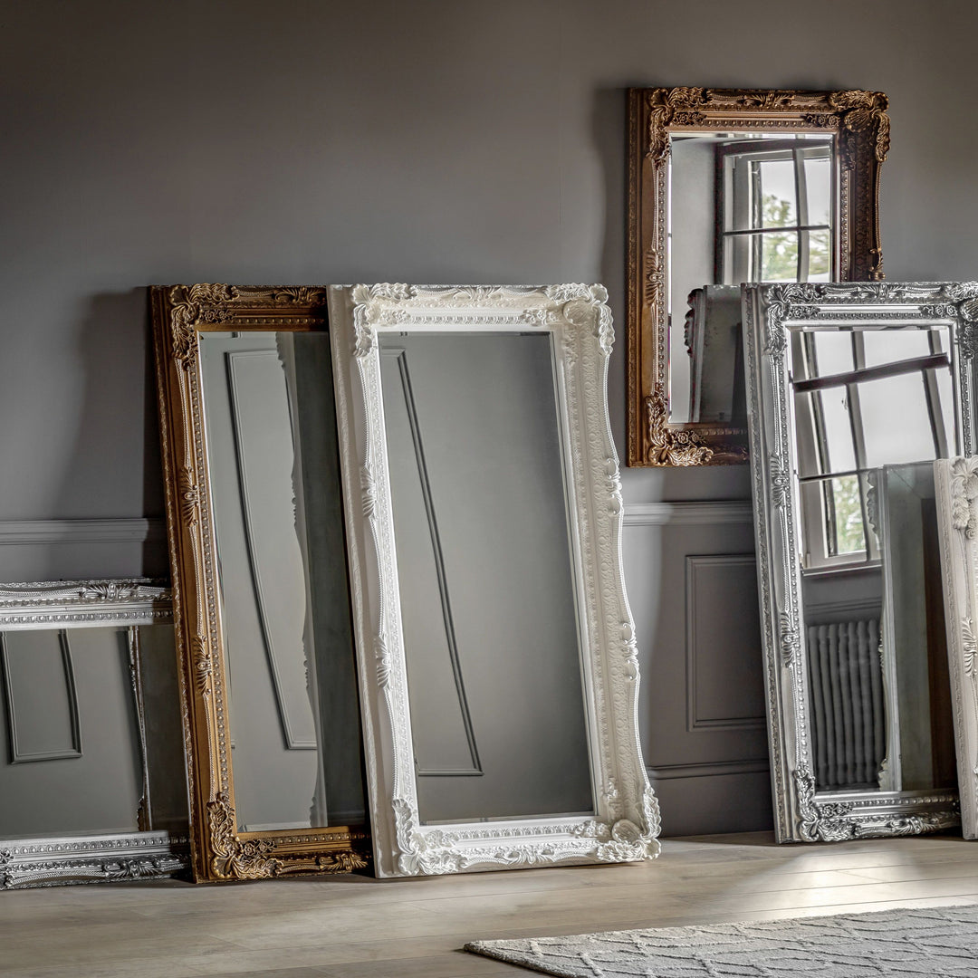 Carved Louis Leaner Mirror