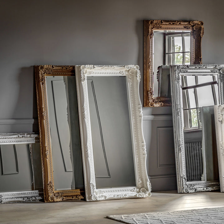 Carved Louis Leaner Mirror