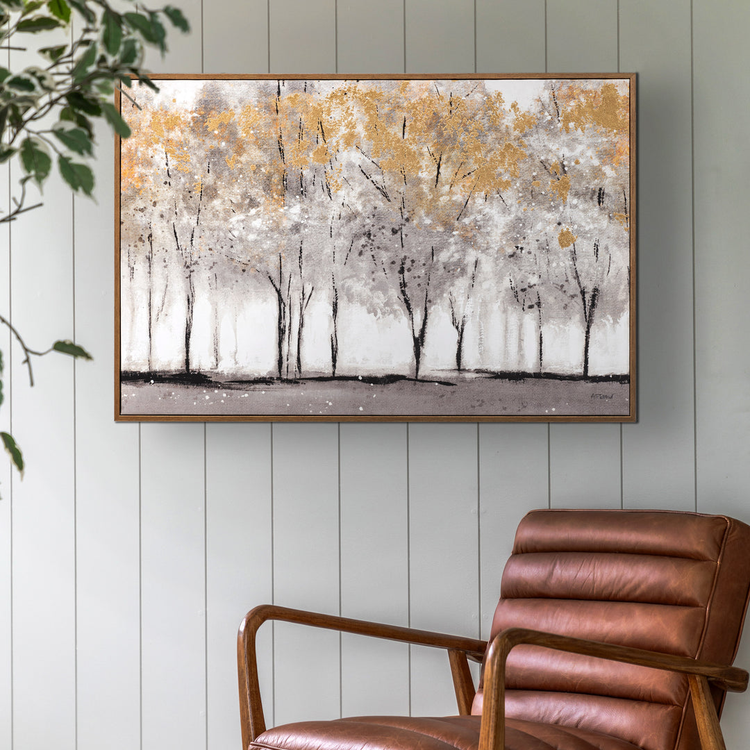 Golden Reverie Framed Canvas By Allison Pearce - TheArtistsQuarter