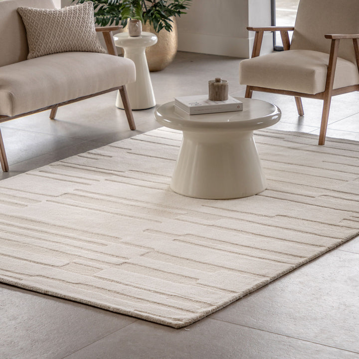 Albany Tufted Tonal Rug Taupe - TheArtistsQuarter