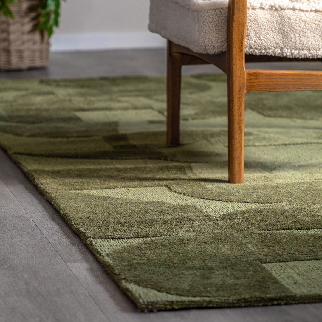 Cortland Block Rug Olive