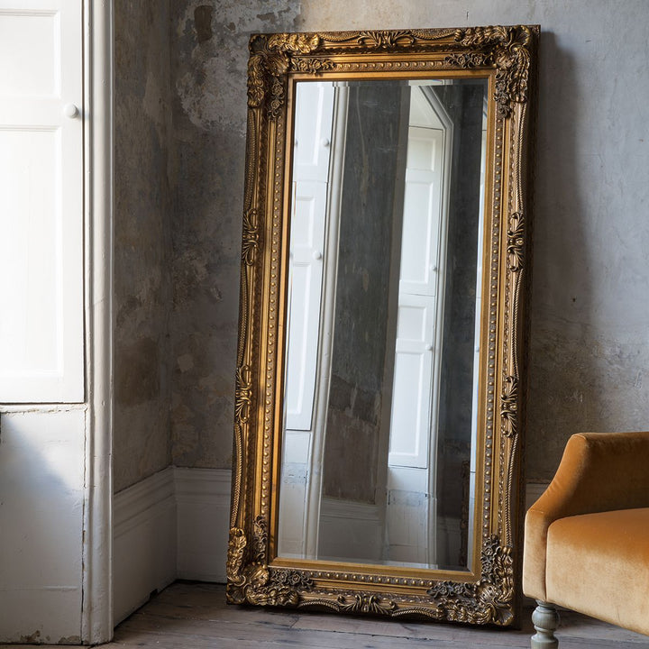 Carved Louis Leaner Mirror