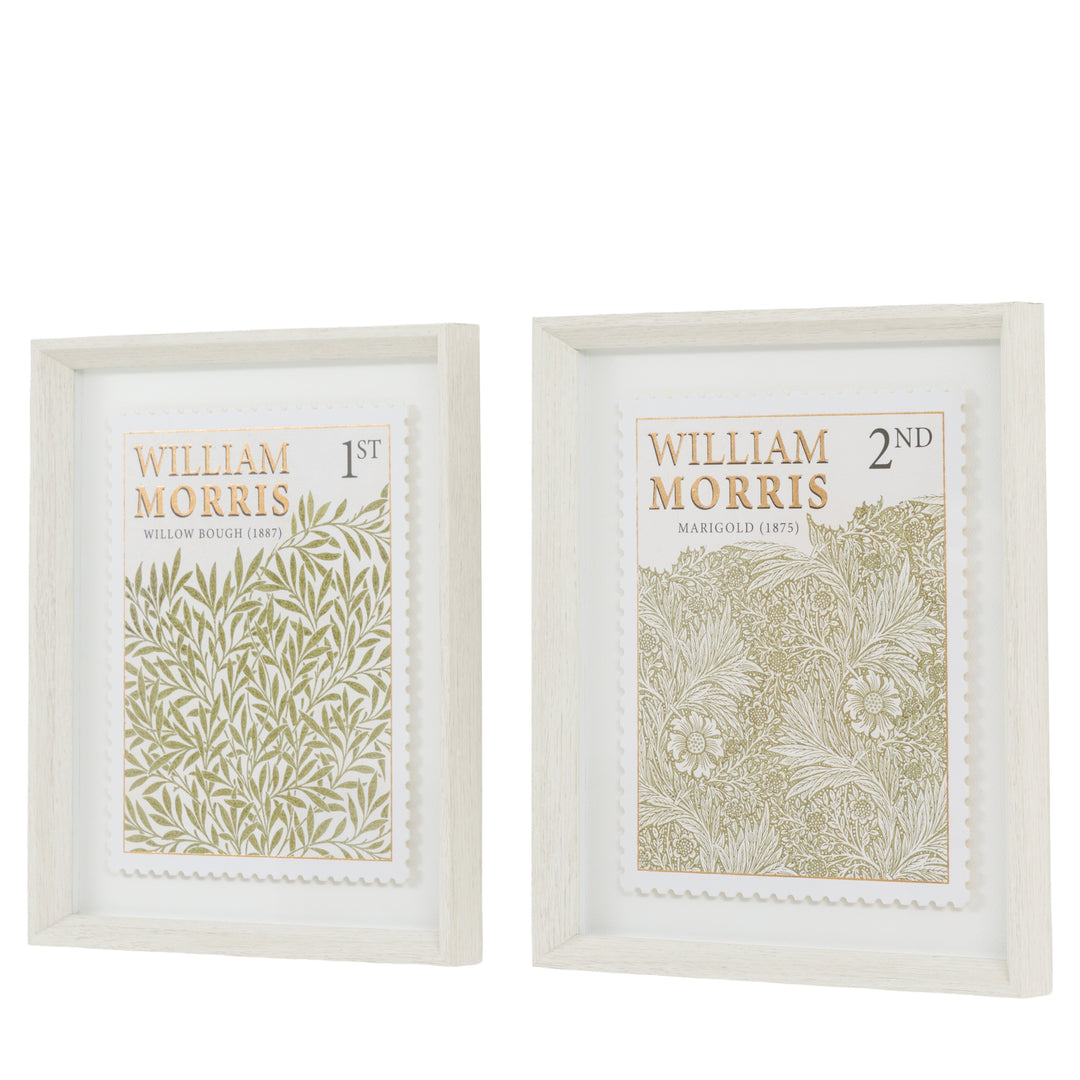 William Morris Stamp Green (Set Of Two) By Laura Bolton PRE ORDER MID JULY - TheArtistsQuarter
