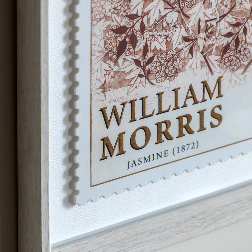 William Morris Stamp Red (Set Of Two) By Laura Bolton - TheArtistsQuarter