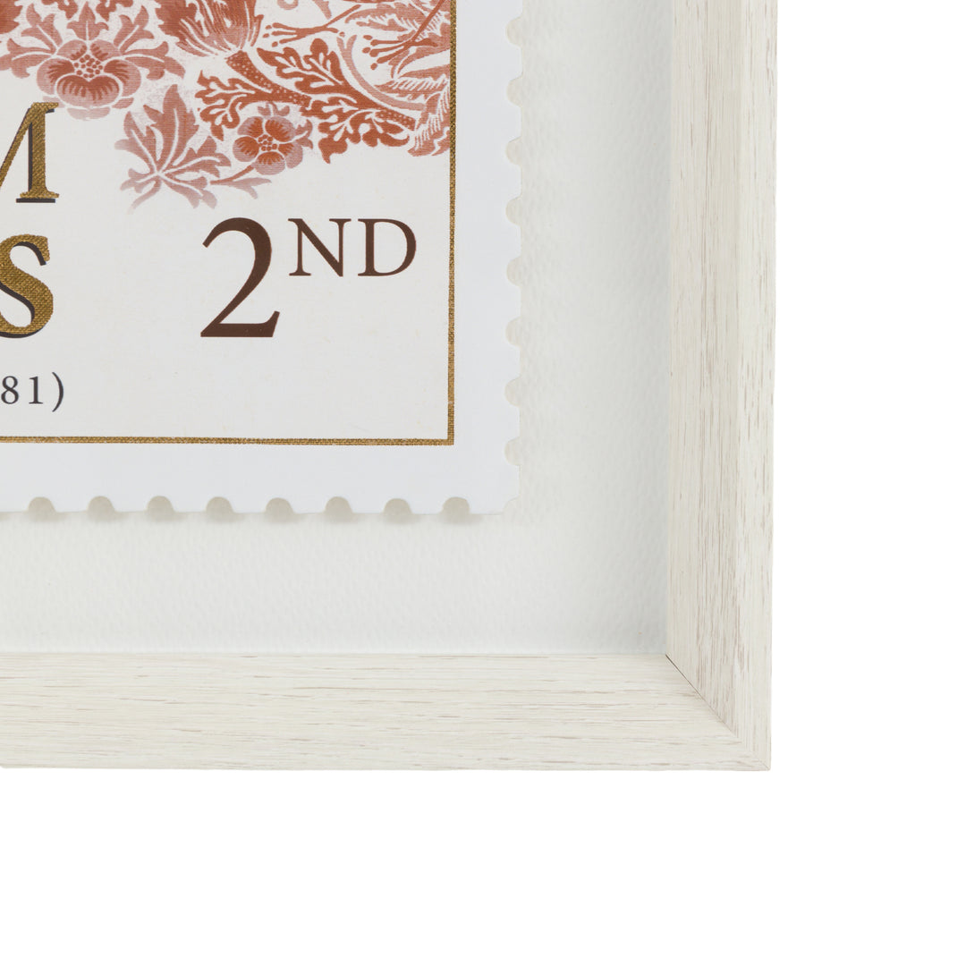 William Morris Stamp Red (Set Of Two) By Laura Bolton - TheArtistsQuarter