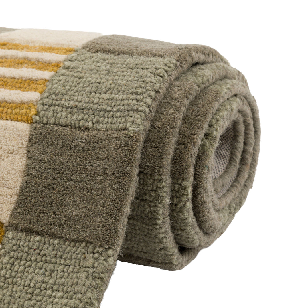 Lezo Geo Rug Teal - TheArtistsQuarter