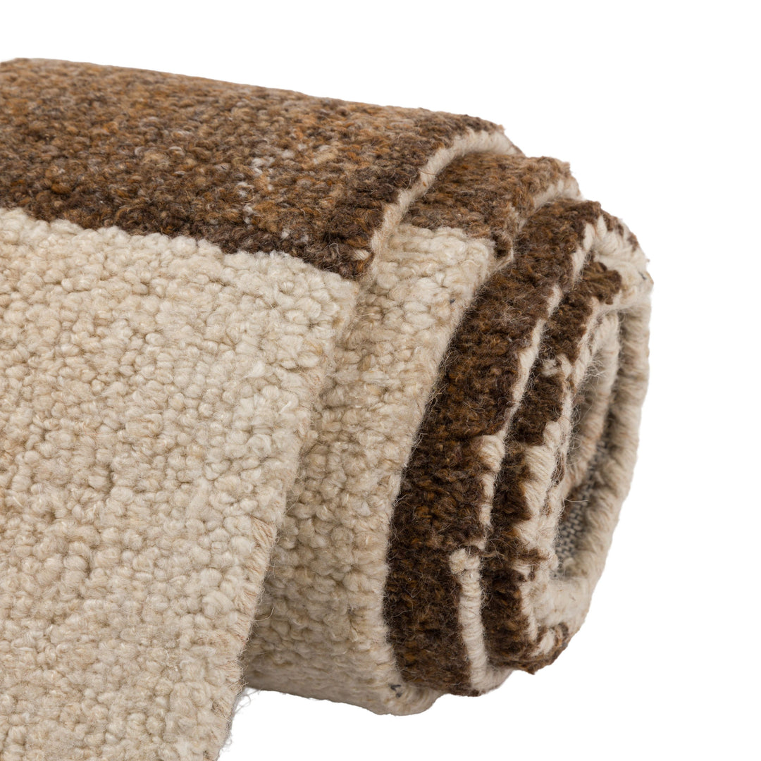 Luma Geo Rug Sand Brown