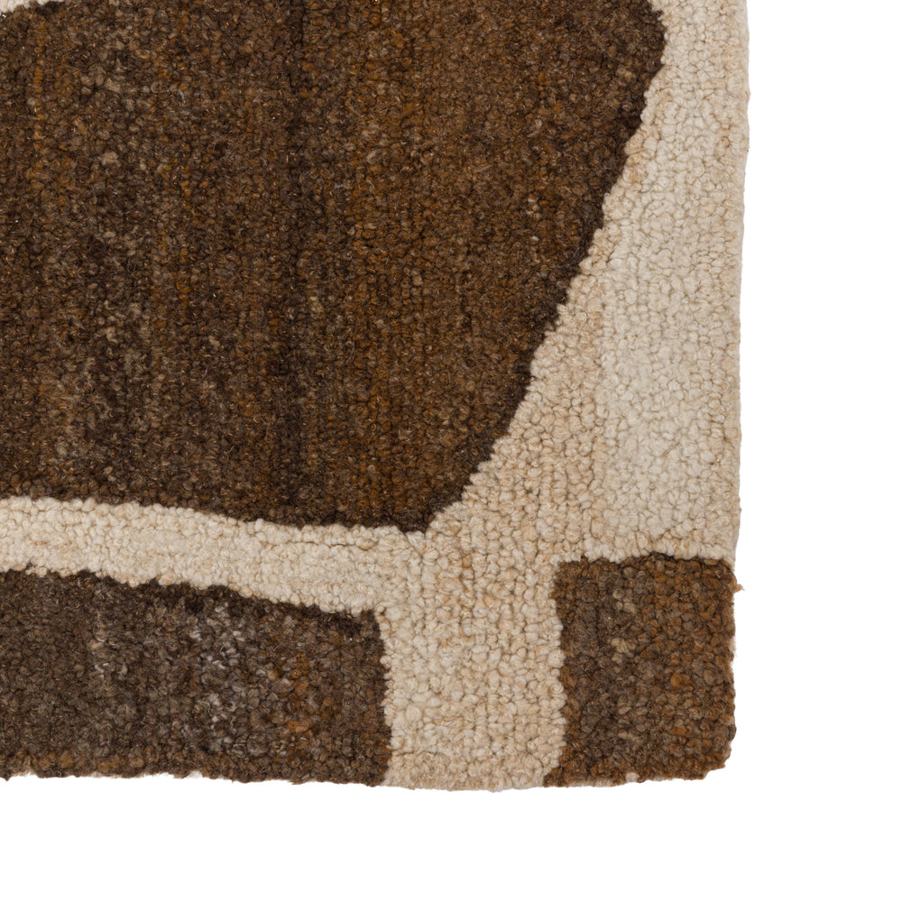 Luma Geo Rug Sand Brown