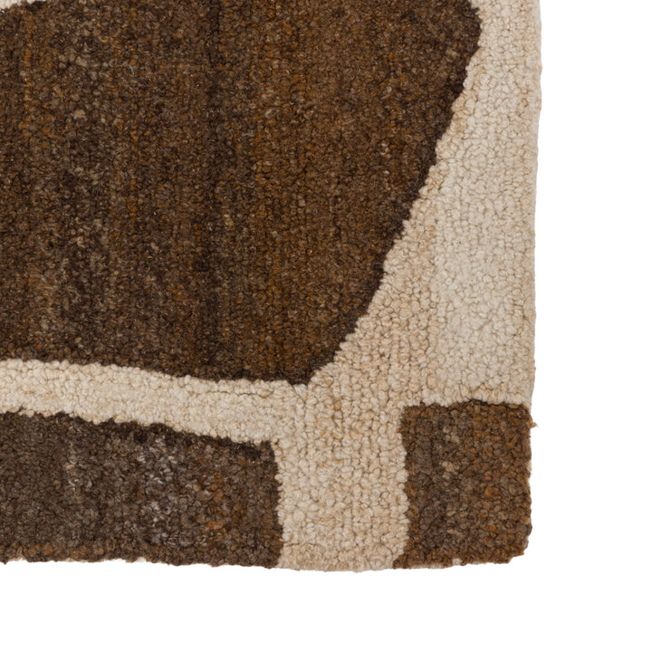 Luma Geo Rug Sand Brown