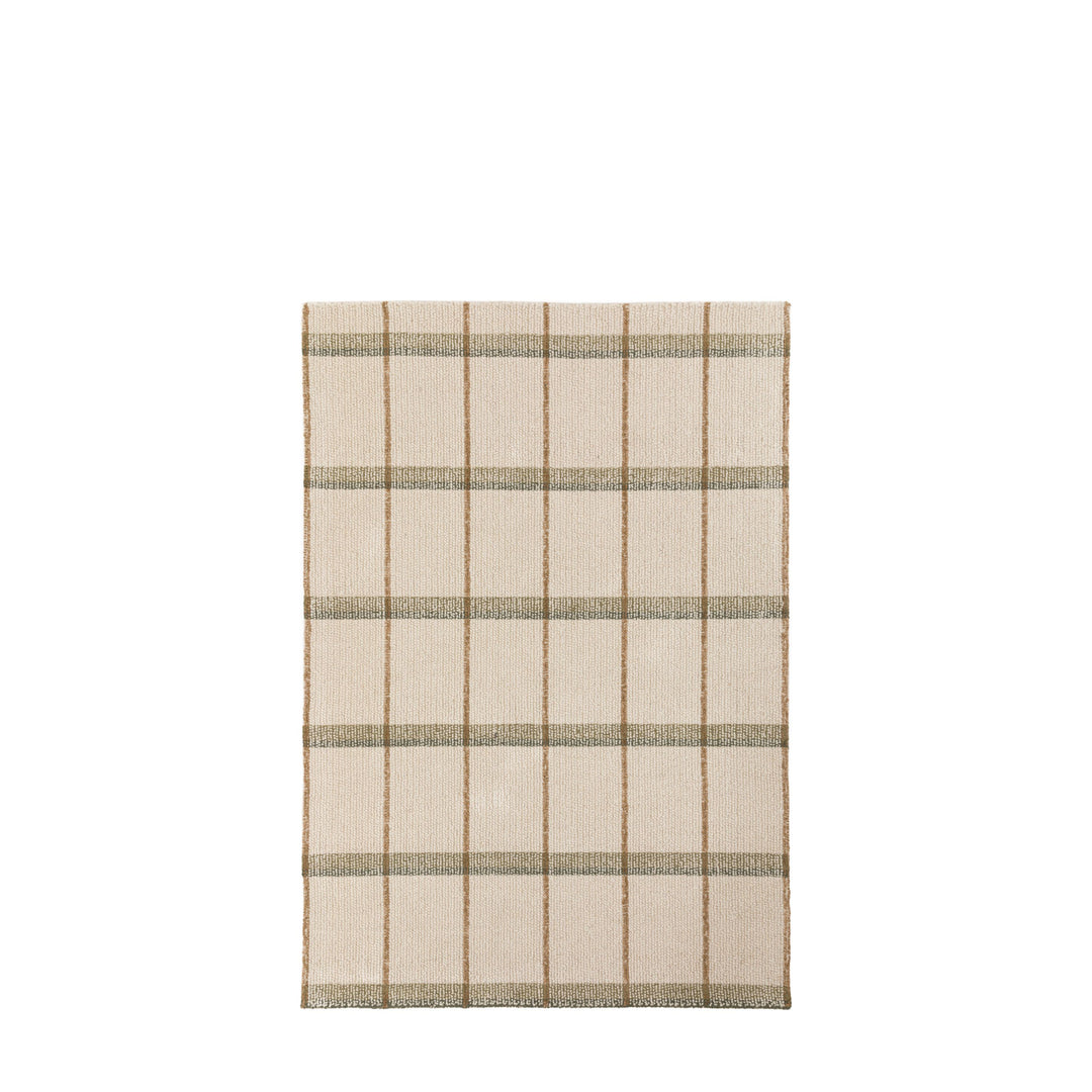 Solis Check Rug Ivory