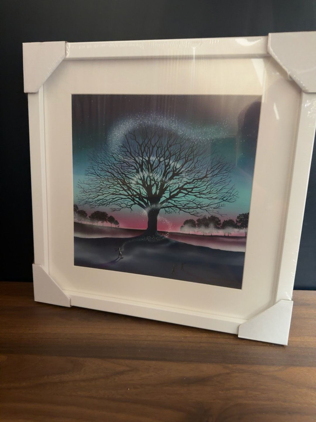 Moonlit Tree & Hares by Catherine Stephenson
